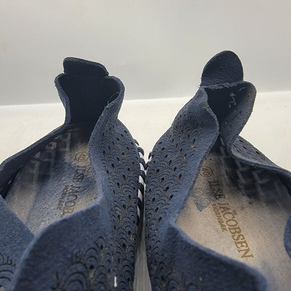 Ilse Jacobsen Plateau Womens 10 Tulip Shoes Slip on Navy Platform Comfort - Picture 9 of 13